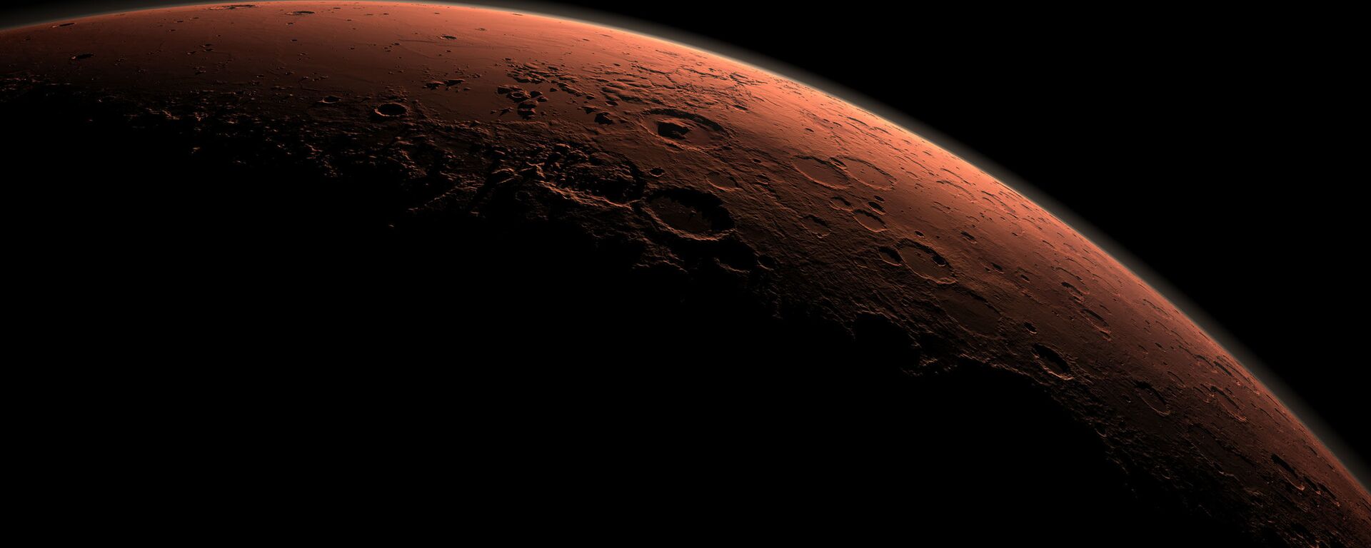 كوكب المريخ أثناء شروق الشمس - سبوتنيك عربي, 1920, 14.02.2021