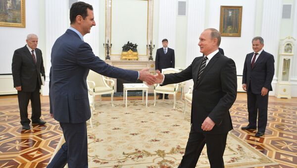 الرئيس بوتين يستقبل الرئيس بشار الأسد - سبوتنيك عربي