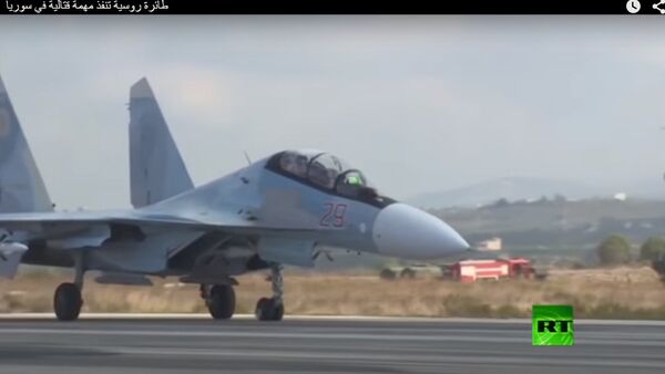 طائرة روسية تنفذ مهمة قتالية في سوريا - سبوتنيك عربي