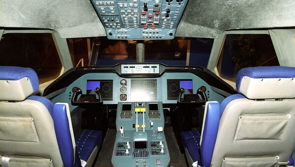A model of the pilot's cabin of the MS-21 passenger plane - سبوتنيك عربي