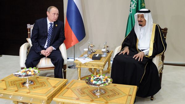 اللقاء بين الرئيس الروسي بوتين والملك السعودي سلمان - سبوتنيك عربي