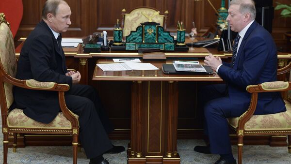 الرئيس الروسي فلاديمير بوتين يستقبل  رجل الأعمال موسى باجايف - سبوتنيك عربي