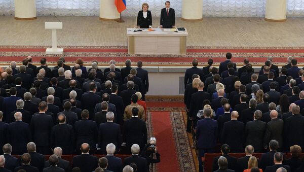 جلسة مشتركة لمجلسي الدوما والاتحاد للبرلمان الروسي - سبوتنيك عربي