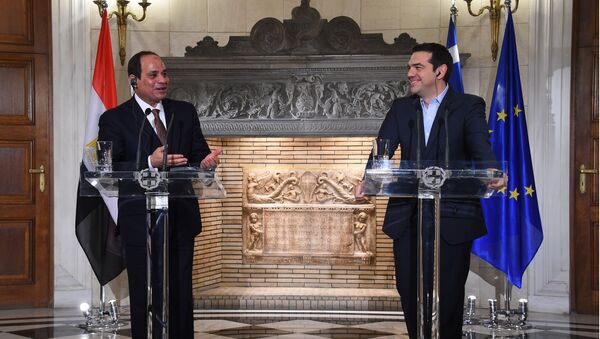 السيسي و رئيس وزراء اليونان - سبوتنيك عربي