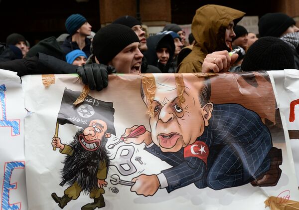 مظاهرات مناهضة لتركيا فى روسيا - سبوتنيك عربي