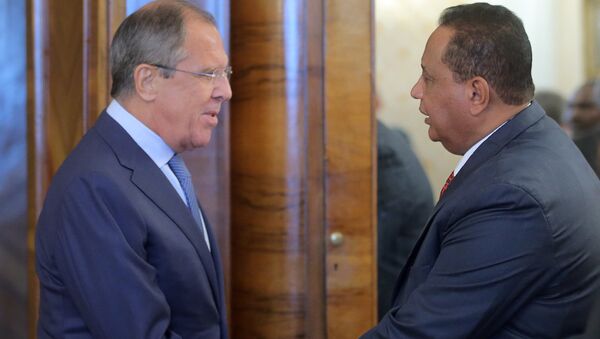 اللقاء بين وزيري خارجية روسيا سيرغي لافروف ووزير خارجية جمهورية السودان إبراهيم غندور - سبوتنيك عربي