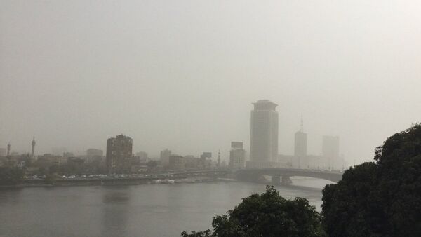 عاصفة ترابية فى القاهرة - سبوتنيك عربي