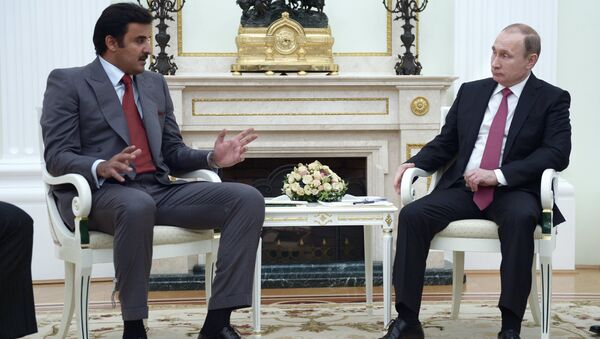 محادثات بين الرئيس الروسي بوتين وأمير قطر في موسكو - سبوتنيك عربي
