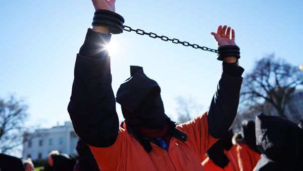 مظاهرة ضد سجن غوانتانامو - سبوتنيك عربي