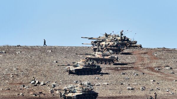 دبابات تركية على الحدود التركية السورية - سبوتنيك عربي