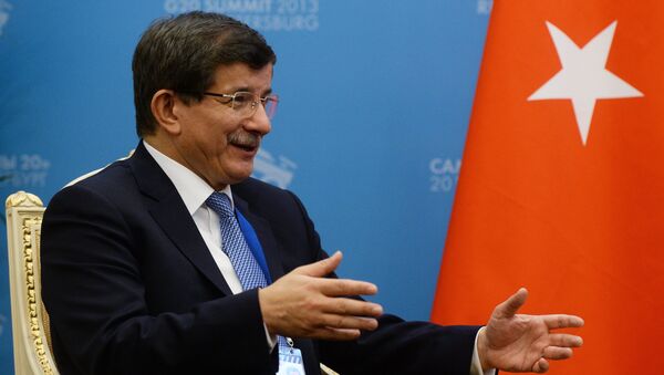 رئيس الوزراء التركي أحمد داود أوغلو - سبوتنيك عربي