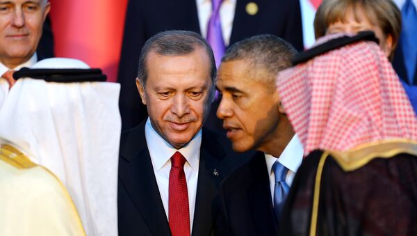 الرئيس التركي والأمريكي والملك السعودي - سبوتنيك عربي