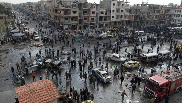 تفجير حمص - سبوتنيك عربي