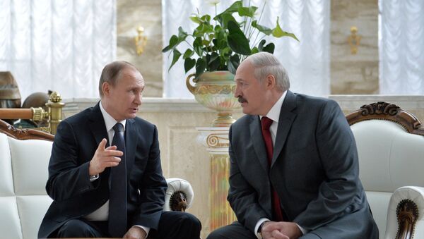 فلاديمير بوتين مع ألكسندر لوكاشينكو - سبوتنيك عربي