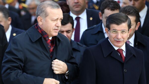 رجب طيب أردوغان وداوود أوغلو - سبوتنيك عربي