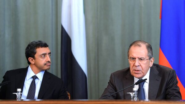 لافروف مع وزير الخارجية الإماراتي - سبوتنيك عربي