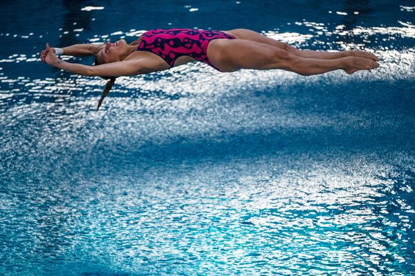 السباحة الإيطالية تانيا كانوتو أثناء بطولة كأس فينا  لعام 2016 في البرازيل، 23 فبراير/ شباط 2016. - سبوتنيك عربي