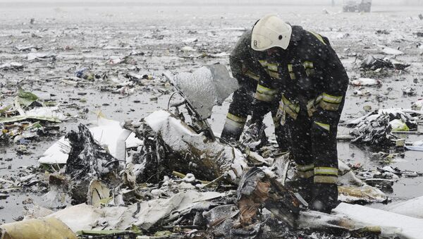 حطام الطائرة المنكوبة في مطار روستوف - سبوتنيك عربي