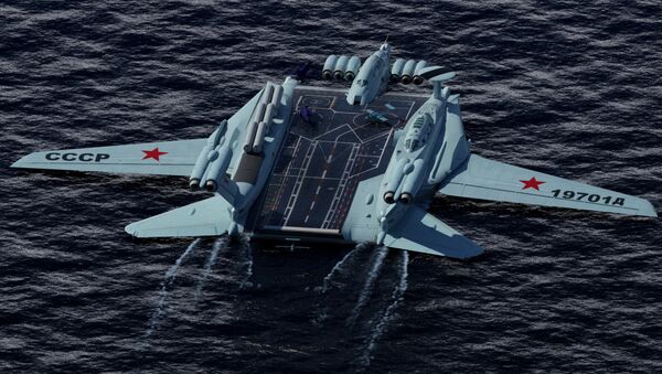 إيكرانوبلان حاملة طائرات روسية تطير في الماء - سبوتنيك عربي