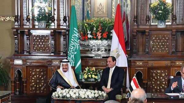 الرئيس المصري عبدالفتاح السيسي والملك السعودي سلمان بن عبدالعزيز - سبوتنيك عربي