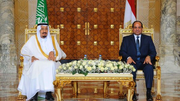 الرئيس المصري عبدالفتاح السيسي والملك السعودي سلمان بن عبدالعزيز - سبوتنيك عربي