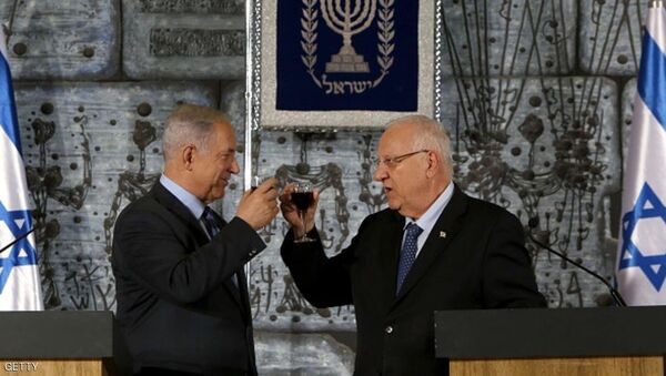 الرئيس الإسرائيلي رؤوفين ريفلين مع رئيس الوزراء بنيامين نتانياهو - سبوتنيك عربي