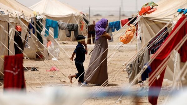 مخيم للاجئين في مدينة عامرية الفلوجة بجنوب الفلوجة، العراق 8 يونيو/ حزيران 2016. - سبوتنيك عربي