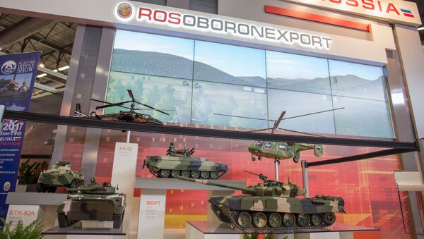 قسم السلاح العسكري الروسي في المعرض الدولي للسلاح يوروساتوري (EUROSATORY ) في باريس - سبوتنيك عربي