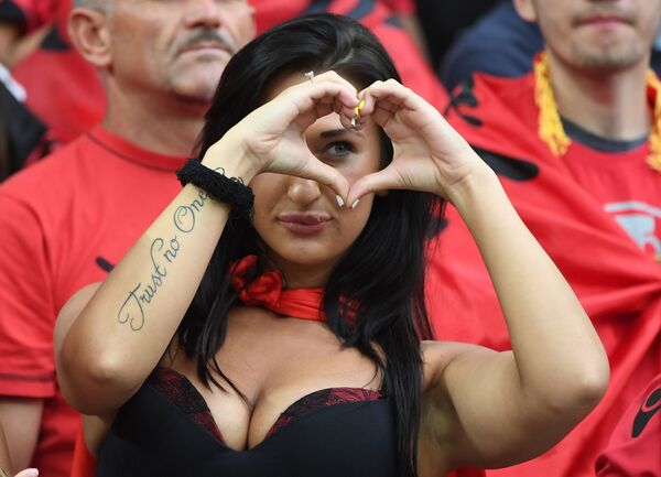مشجعي ألبانيا في كأس أوروبا لكرة القدم يورو 2016 - سبوتنيك عربي
