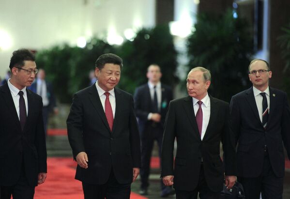 الرئيس الصيني مع الرئيس الروسي - سبوتنيك عربي