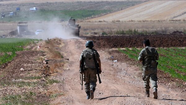 عسكريون أتراك على الحدود التركية - سبوتنيك عربي