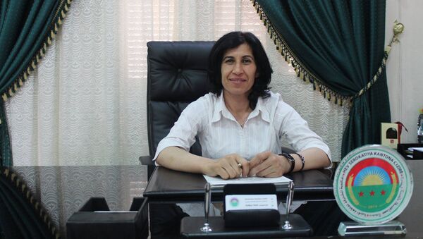 رئيسة المجلس التأسيسي للنظام الديمقراطي الفيدرالي شمالي سورية هدية يوسف - سبوتنيك عربي