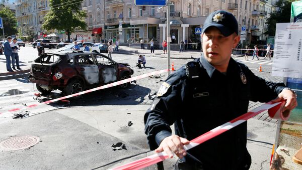 موقع قتل الصحفي بافل شيريميت في كييف - سبوتنيك عربي