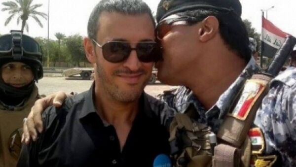 كاظم الساهر مع جنود الجيش العراقي - سبوتنيك عربي