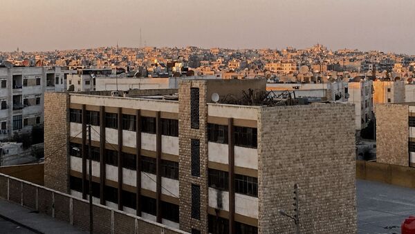 منازل وبنايات في حي راموسة بجنوب غرب مدينة حلب - سبوتنيك عربي