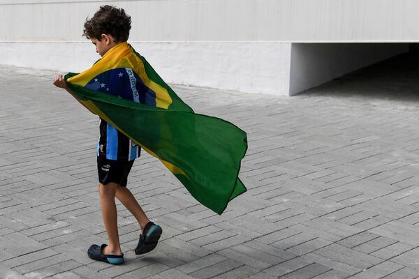 أولمبياد ريو 2016 - مشجع برازيلي صغير، أغسطس/ آب 2016 - سبوتنيك عربي