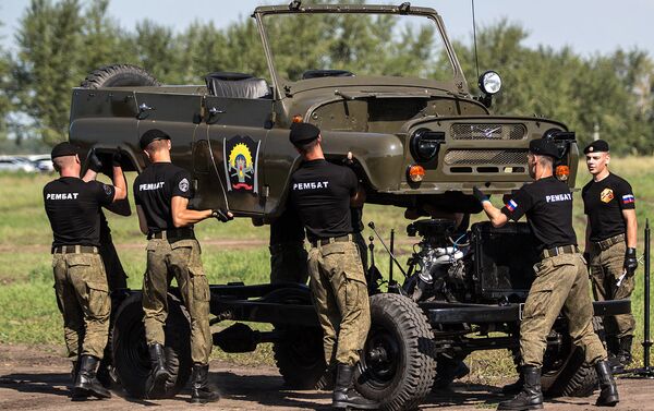 الجنود الروس خلال المشاركة فى الألعاب العسكرية الدولية بروسيا - سبوتنيك عربي