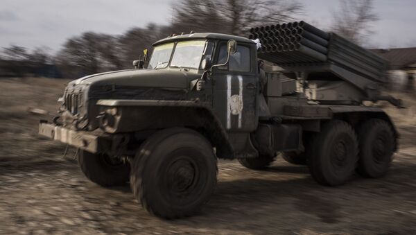 راجمة صواريخ تابعة للجيش الأوكراني - سبوتنيك عربي