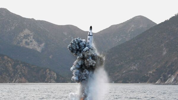كوريا الشمالية تطلق صاروخ من غواصة - سبوتنيك عربي