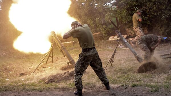 مدافع هاون تابعة للحماية الشعبية في دونباس - سبوتنيك عربي