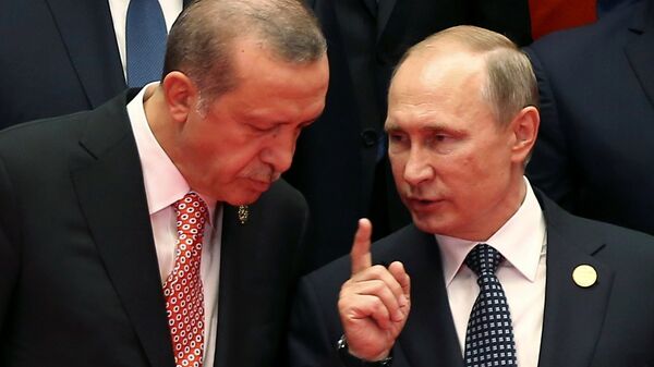 بوتين وأردوغان في قمة العشرين بالصين - سبوتنيك عربي