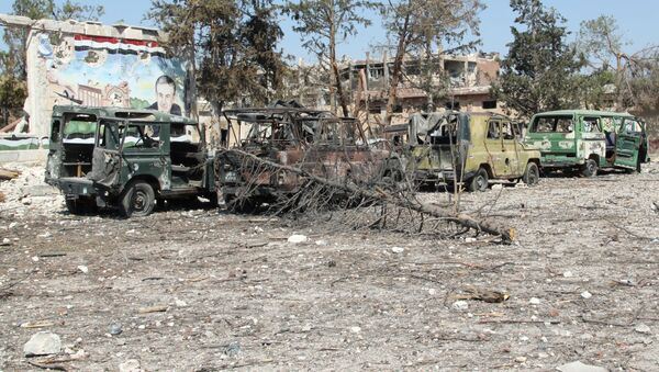 الجيش العربي السوري في المواقع المحررة في مدبنة حلب بعدأن كانت تحت سيطرة الإرهابيين - سبوتنيك عربي
