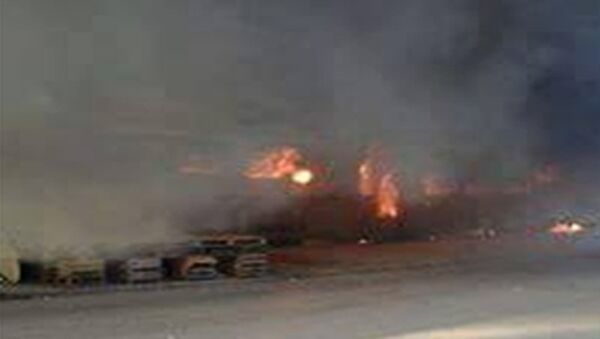 حرق قطار في الجزائر - سبوتنيك عربي