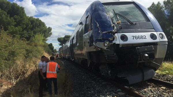 تصادم قطار مع شاحنة في فرنسا - سبوتنيك عربي