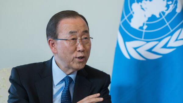الأمين العام للأمم المتحدة بان كي مون - سبوتنيك عربي