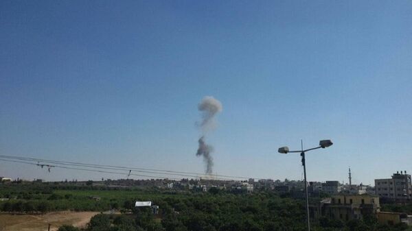 قصف إسرائيلي لقطاع  غزة - سبوتنيك عربي
