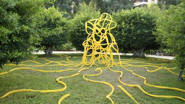 حديقة تتحول إلى معرض فني في بيروت - سبوتنيك عربي