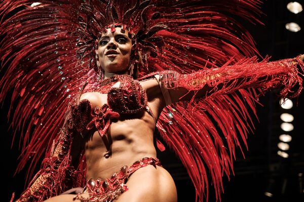 مشاركة في مسابقة ملكة المهرجان في رقص السامبا في ريو دي جانيرو، 11 أكتوبر/ تشرين الأول 2016 - سبوتنيك عربي