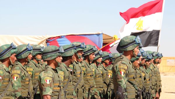 جنود مصريين خلال تدريبات مكافحة الإرهاب المصرية الروسية حماة الصداقة 2016 - سبوتنيك عربي
