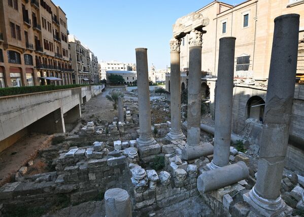 آثار الحضارة الرومانية وسط مدينة بيروت - سبوتنيك عربي
